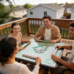 DMJHJY versatile mat supports poker, dominoes, and tile games.