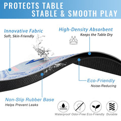 DMJHJY Mahjong mat waterproof surface resists spills for easy cleanup