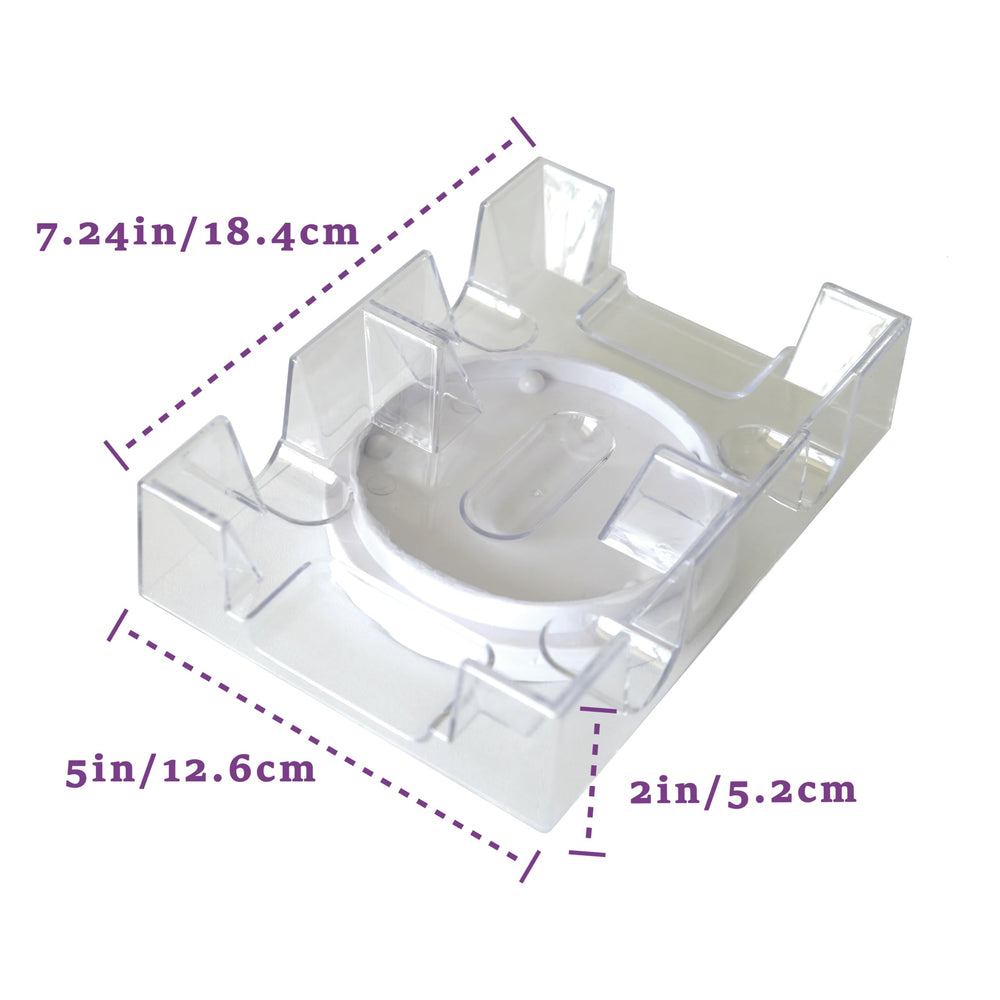 White swivel base enables smooth rotation for all players.