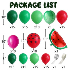 DNBOD Watermelon latex balloons in 5-10 inch sizes for party decor.