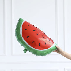 DNBOD Watermelon party garland on display for photos.