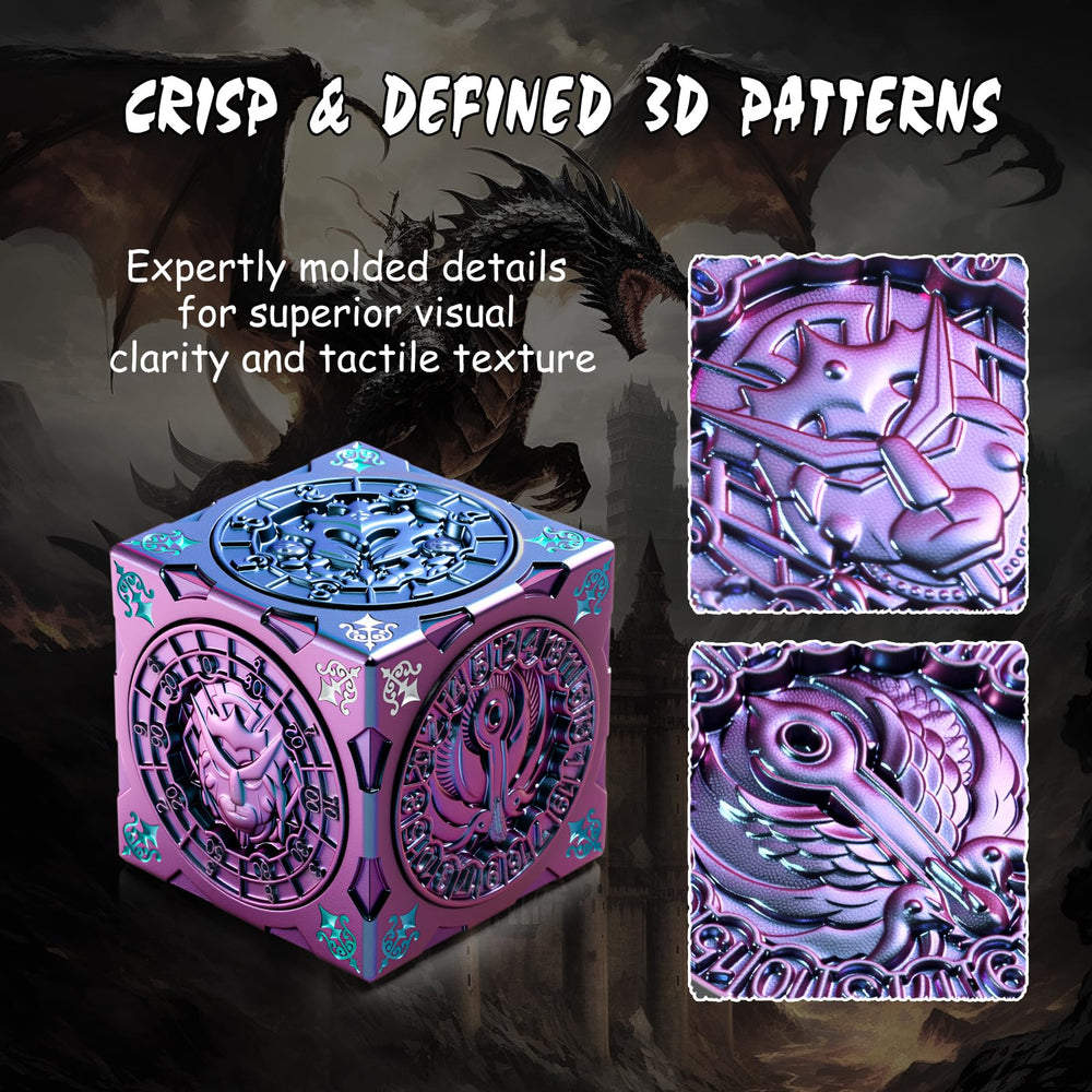 DNDND Goristro face detail on the spinner cube for dramatic battles