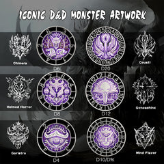 DNDND spinner dice cube Helmed Horror engraving boosts collector appeal.