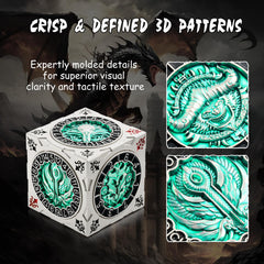 DNDND Gynosphinx engraving on the dice inspires epic quests at the table