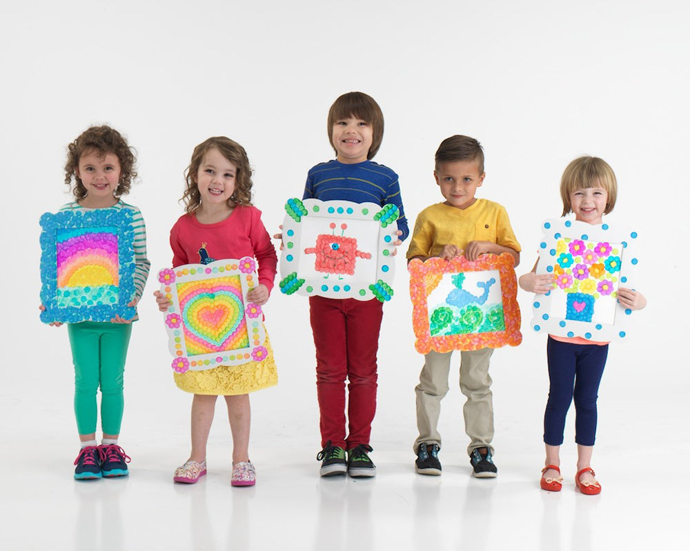 Do A Dot Art! Child using markers for creative dotting and open-ended projects