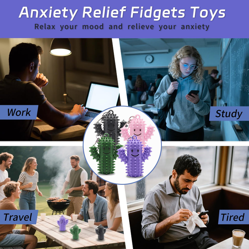 Doacpcr Little Ouchies cactus fidget desk ornament for calm focus