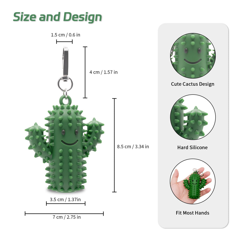 Doacpcr Little Ouchies cactus spikes close-up offers tactile stimulation for focus.