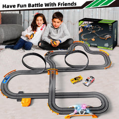 Dobindrich slot car track dual racing invites parent-child competition