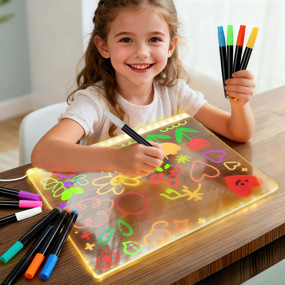 Dobuhont neon markers bring vivid notes to the fridge calendar for organized family schedules