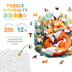 DOCRAGI completed fox puzzle artwork ready for framing