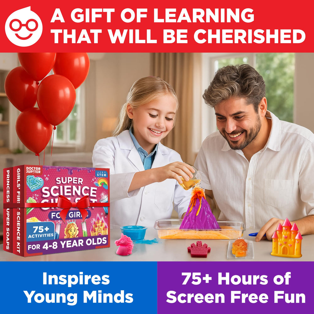 Doctor Jupiter Complete Gift Set boxed kit with kid-friendly guides for screen-free STEM