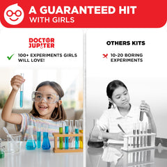 Doctor Jupiter First Amazing Science Kit 100+ experiments spark curiosity across science topics.