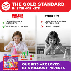 Doctor Jupiter First Amazing Science Kit ages four to eight enjoy screen-free exploration.