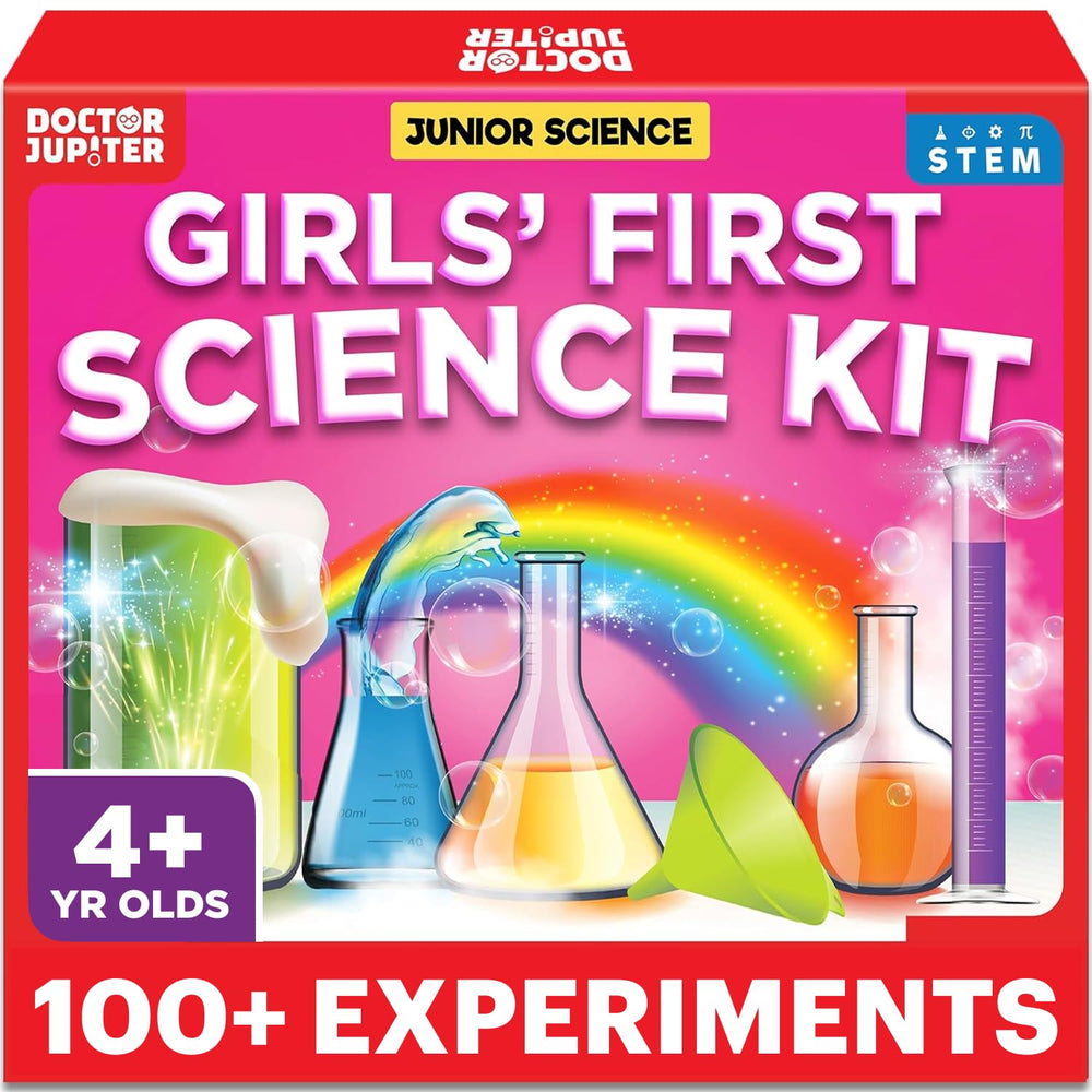 Doctor Jupiter first science kit for girls, setup and play for ages 4-8