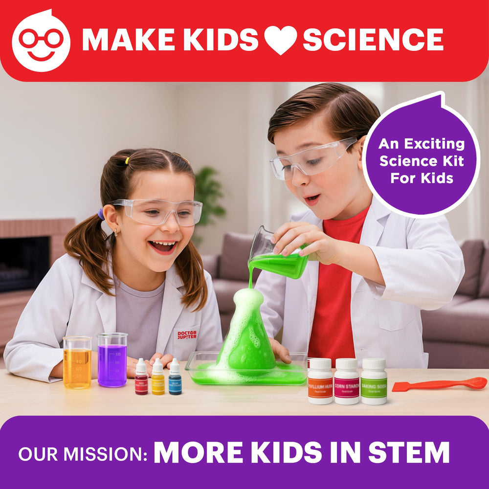 Doctor Jupiter kid experiment setup showing step-by-step guidance for curious learners.