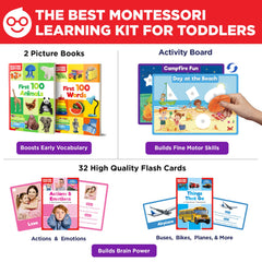 Doctor Jupiter My First Box Learning board books illustrate real-life scenes for comprehension.