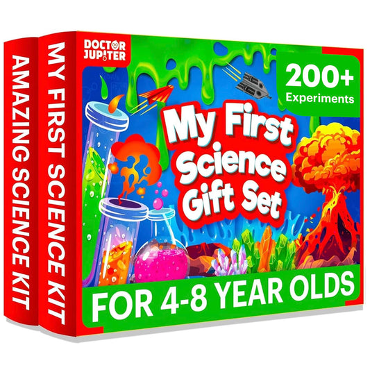 Doctor Jupiter My First Science Gift Set bundle showing two kits for kids, inspiring curiosity.