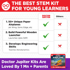 Doctor Jupiter Paper Airplane Book Kit classroom-friendly activity for curious learners.