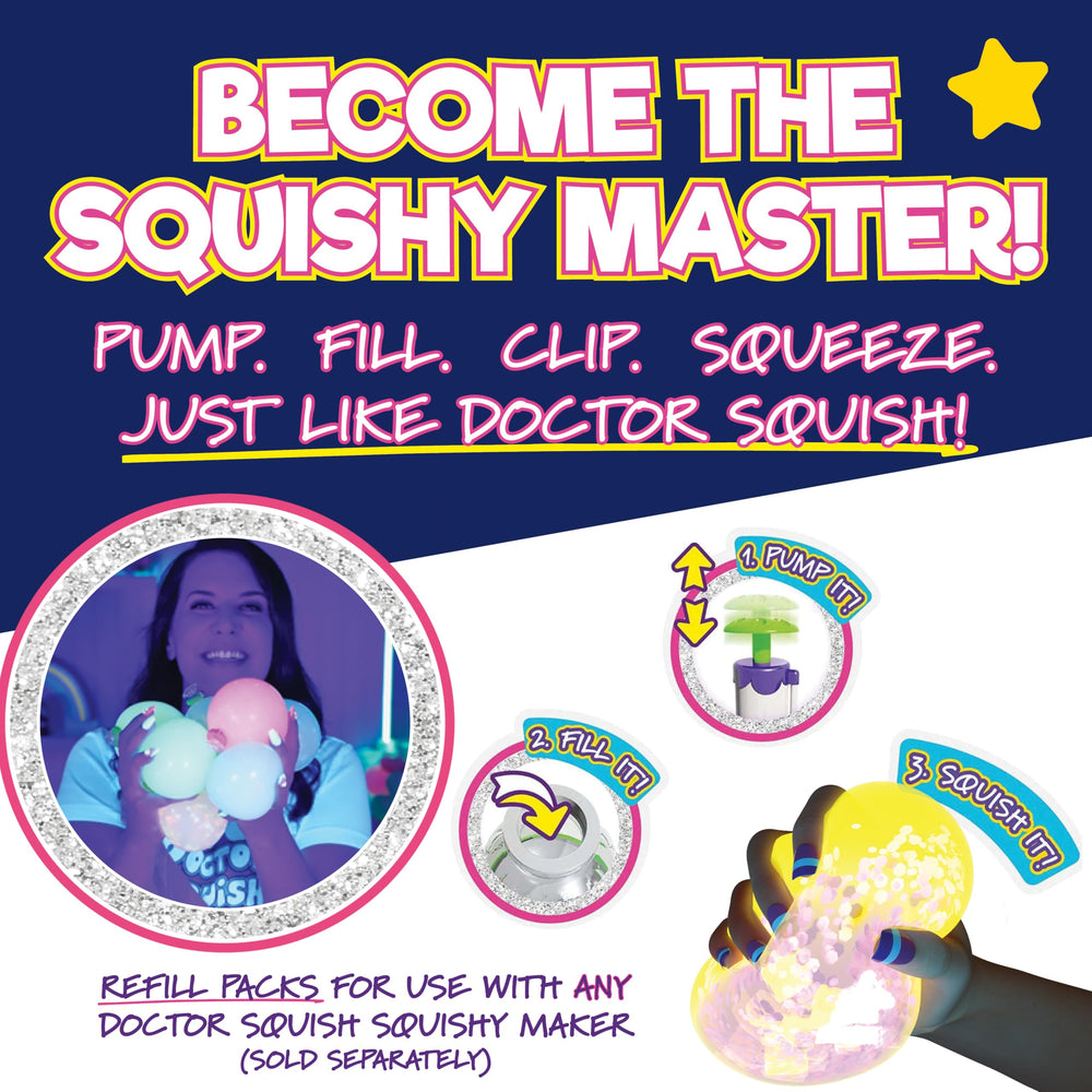 Doctor Squish six reusable clips secure your squishy designs while drying