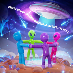 DoDoMagxanadu alien telescopic stretch showcases flexible play for little hands.