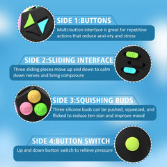 DoDoMagxanadu fidget dodecagon joystick for calming tactile engagement during study.
