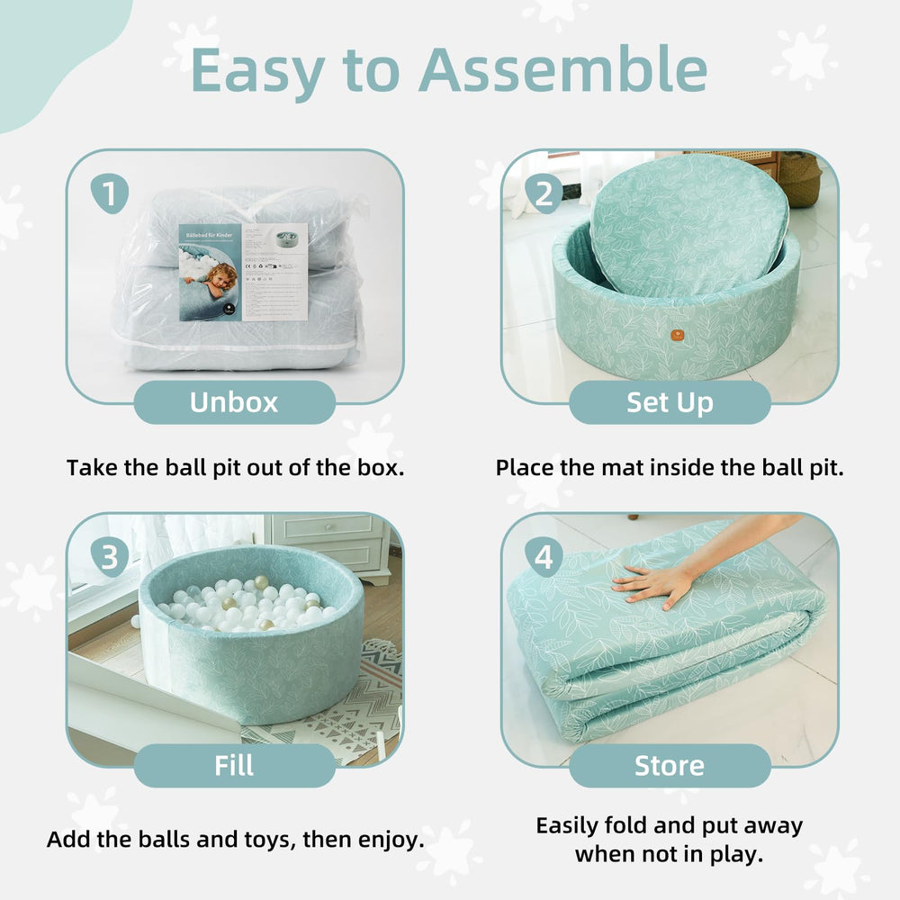 Dodozen ball pit arrives in gift-ready packaging for a thoughtful toddler present.