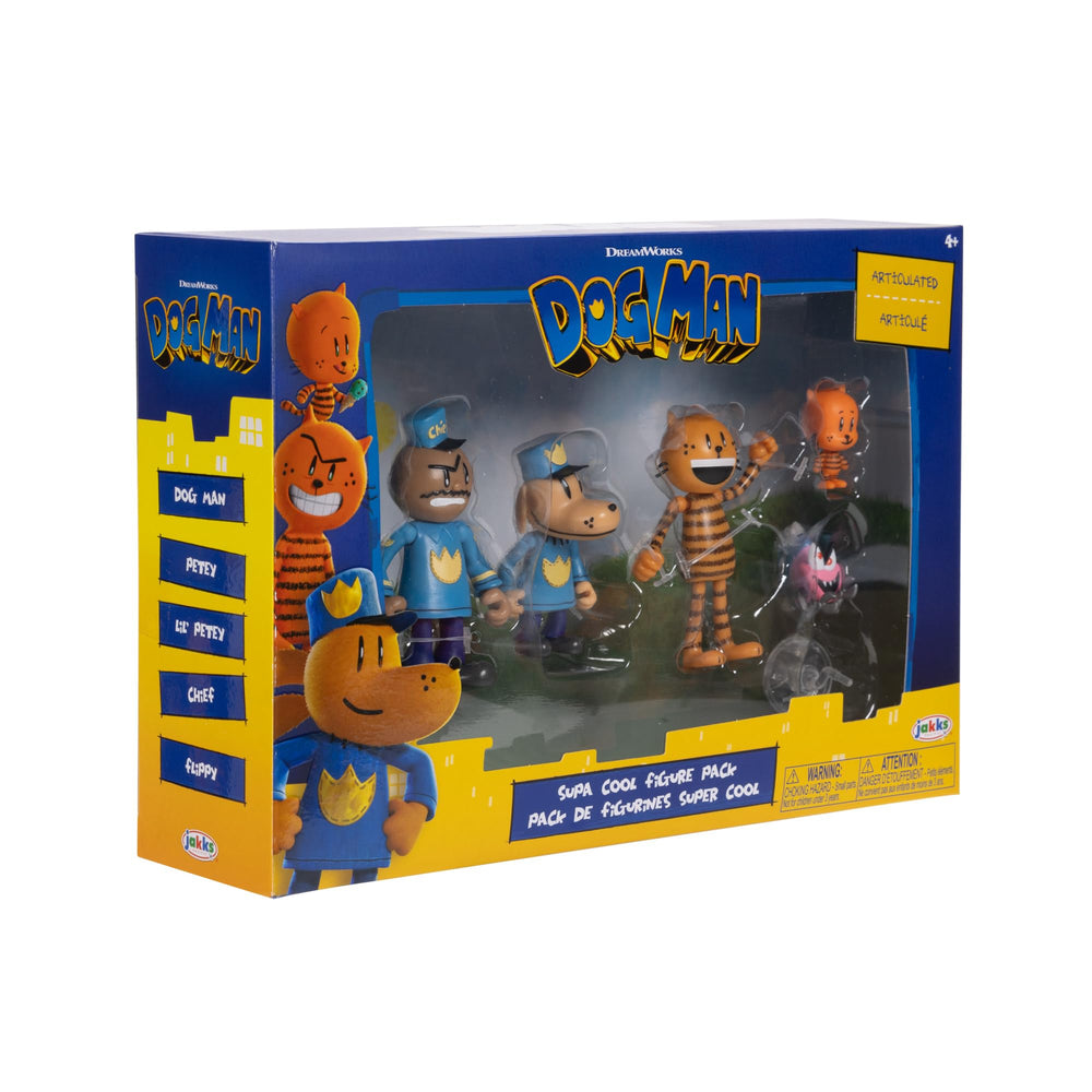Dog Man movie-inspired toy figures spark fan-created scenes.