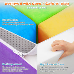 Dogern colorful blocks promote creative stacking and balance through bright shapes.