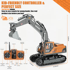 Dogern RC Excavator kid-friendly build supports durable, long-lasting play