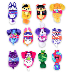 Dogs vs Squirls mystery bag plush squirrel, soft fidget toy for focus and calm moments.