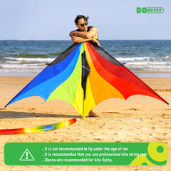 Doinfly delta kite package shows complete kit for beginners.