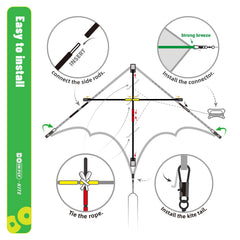 Doinfly kite board and line ready for outdoor playtime.