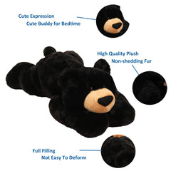 Doireum weighted bear plush back view highlighting full filling and durability.