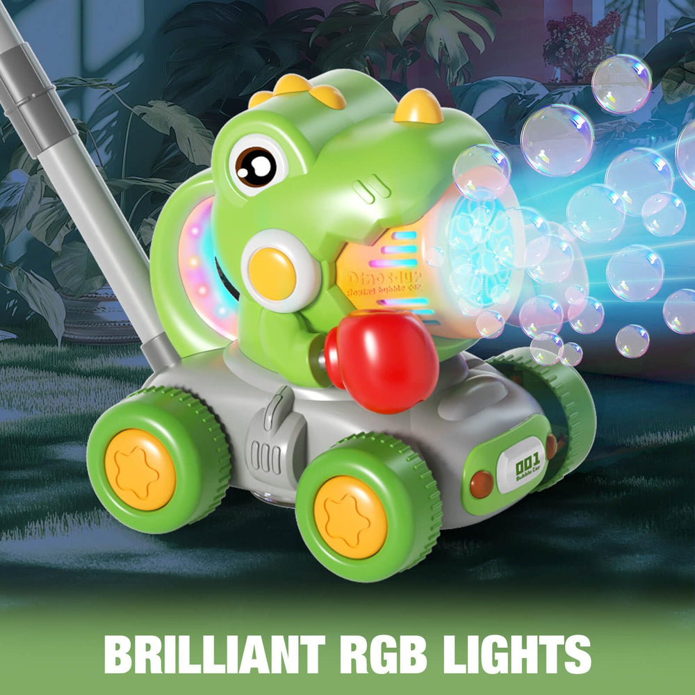 Dolanus bubble lawn mower toy provides safe, interactive outdoor activity.
