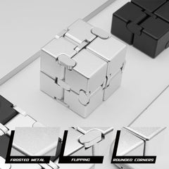 Dolasev Infinity Cube on a desk, aiding focused work and brainstorming