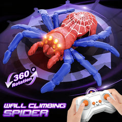 DOLGZIS remote-control spider with two-stick controls for easy navigation.