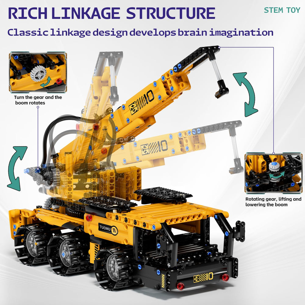 DOLIVE 5-in-1 STEM bulldozer model for constructive play and problem solving.