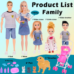Dollbie dolls family playset dad doll ready for family adventures and role play.
