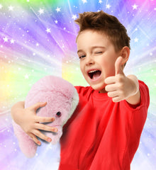 DolliBu Pink Whale plush side view highlights soft texture ideal for snuggles.