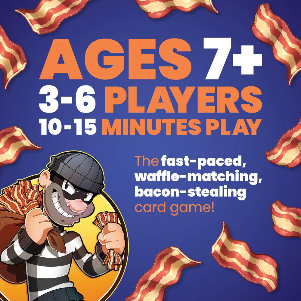 Dolphin Hat Games Awful Waffle card shown, adds excitement to family game night
