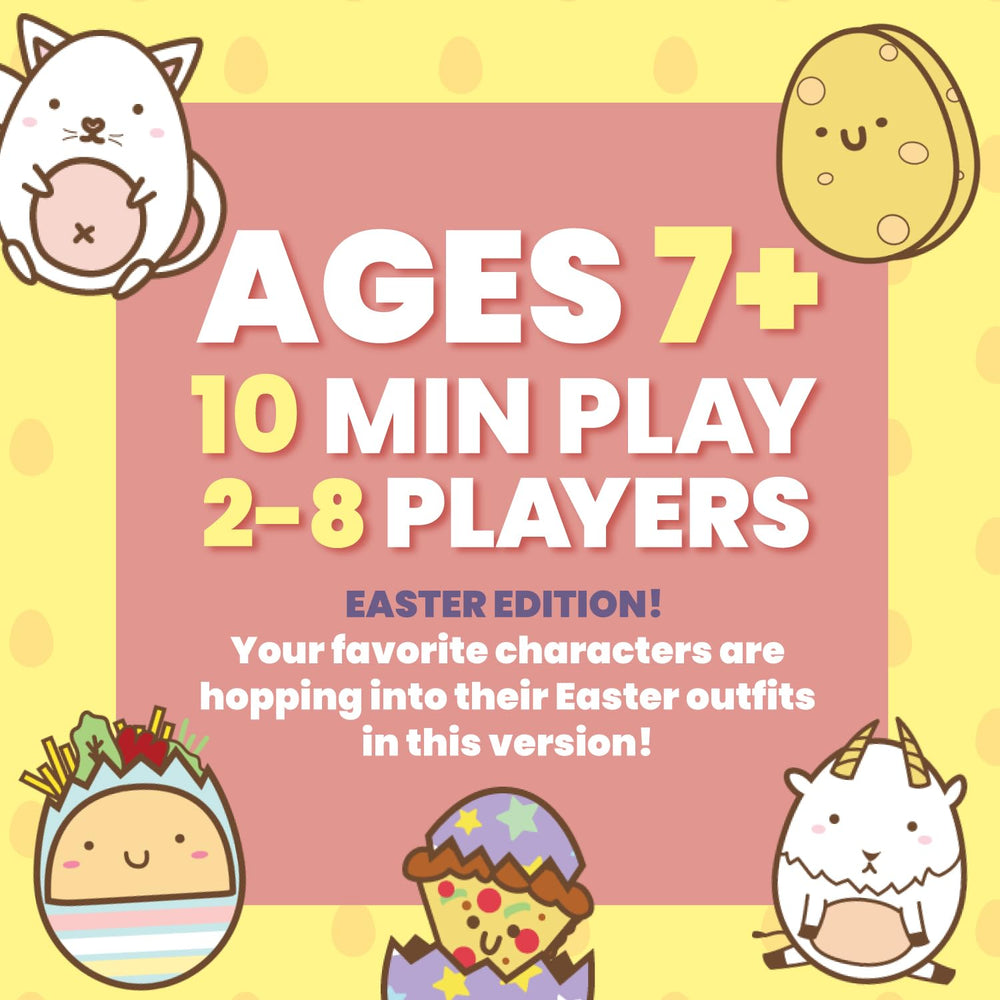Dolphin Hat Games Taco Cat Goat Cheese Pizza Easter Edition kid friendly artwork