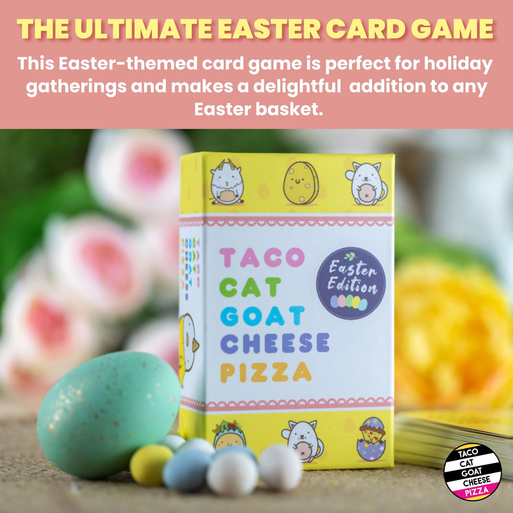 Dolphin Hat Games Taco Cat Goat Cheese Pizza Easter Edition spring visuals inspire family moments