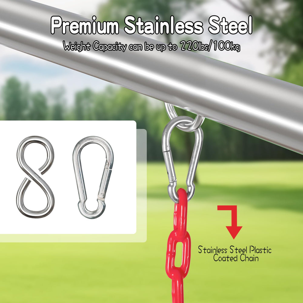 Domaker tree straps included for quick outdoor installation