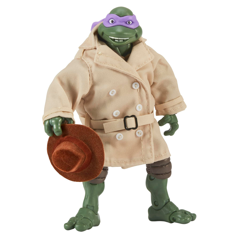 Donatello in disguise front view highlights stealth costume details.