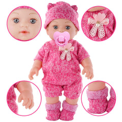 DONTNO baby doll pacifier and bottles for realistic feeding role-play scenarios.