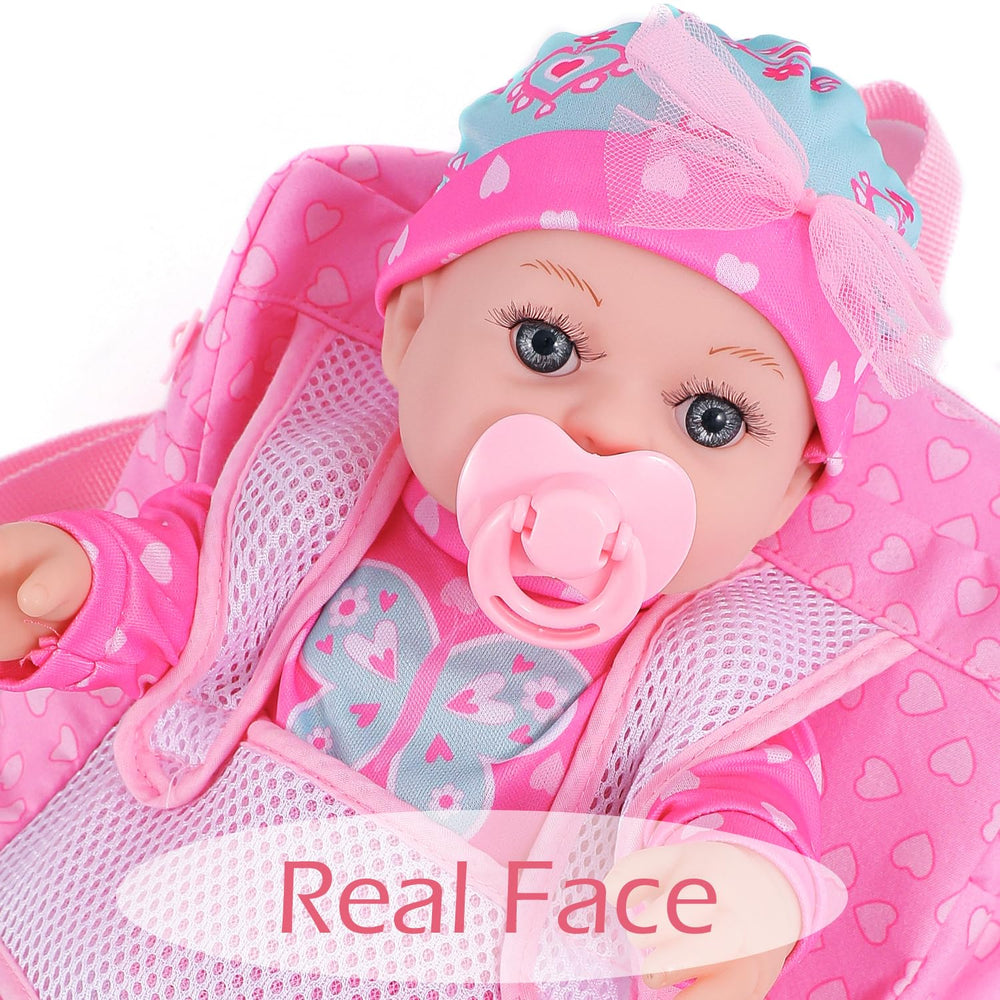 DONTNO baby doll with bottle and nipple set for nurturing roleplay