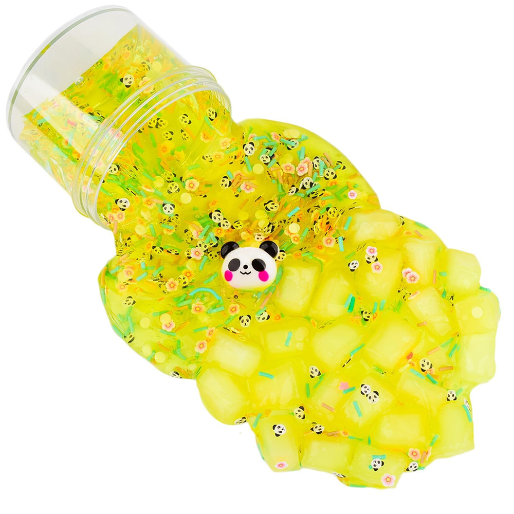 DONYMAIGIDI jelly cube crunch slime close-up for satisfying squish