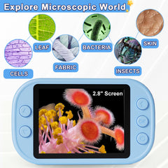 Doobuli Kids Microscope portable stand enables easy on-the-go use.