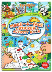 DOODOU sticker coloring book cover, travel-friendly design enhances on-the-go sessions