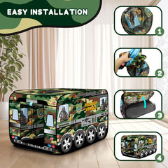 Doolmin durable waterproof fabric and sturdy supports ensure lasting indoor or outdoor use.